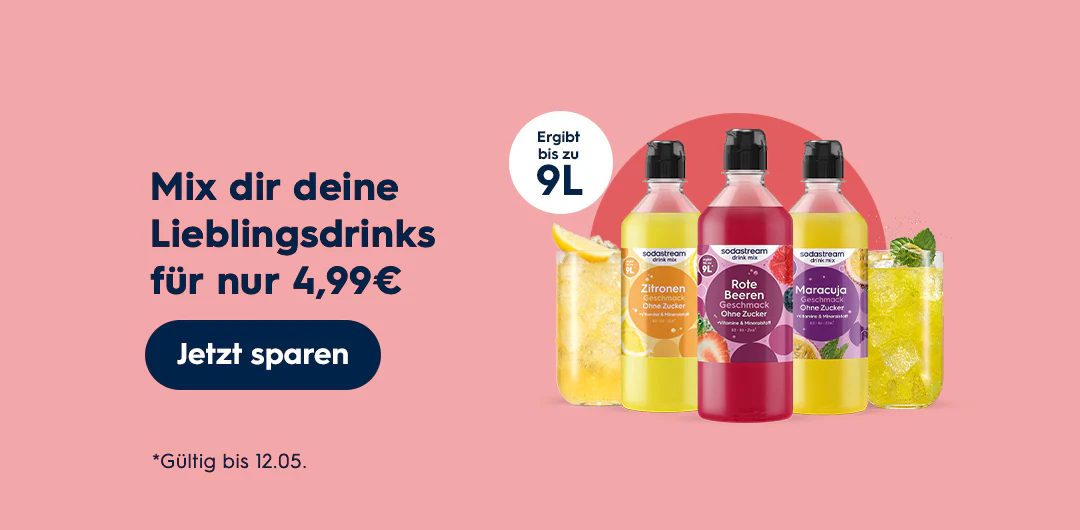 Frisches Sprudelwasser auf Knopfdruck
